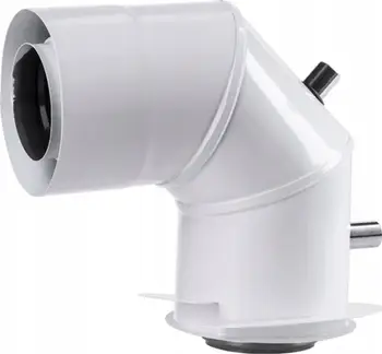 Adapter oxhaku SpiroFlex TKW 80/110 në 80/125, i bardhë