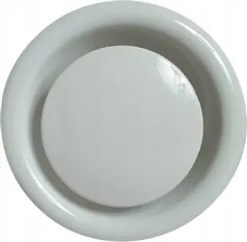 Anemostat shkarkimi SpiroFlex AW125, 125mm, alumin, i bardhë
