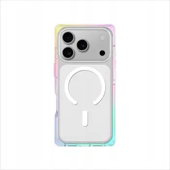 Mbështjellës AmazingThing Omni për iPhone 17 Pro, MagSafe, transparent-ylber
