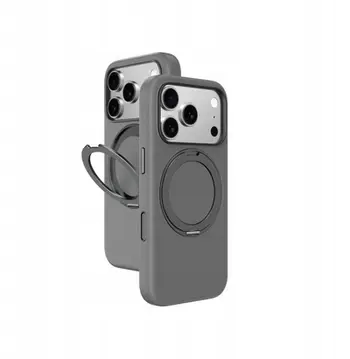 Mbështjellës AmazingThing Cloudie për iPhone 17 Pro Max, me qëndrim, MagSafe, Gri