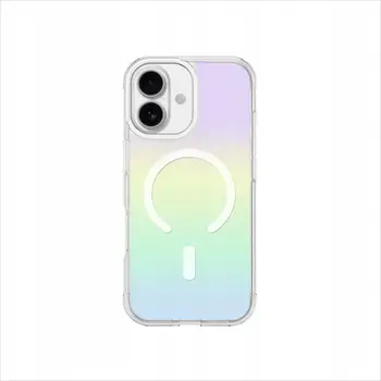 Mbështjellës, AmazingThing, Minimal Mag, për iPhone 17, MagSafe, mbrojtje rënie 3.6 m, poliuretan PU, shumëngjyrësh rainbow