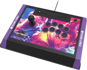 Kontroller Hori Fighting Street Fighter VI, me kabllo, rozë