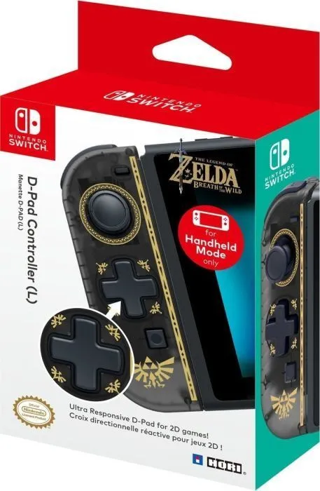 Kontroller Hori Nintendo D-Pad Zelda, me kabllo, i zi - 5