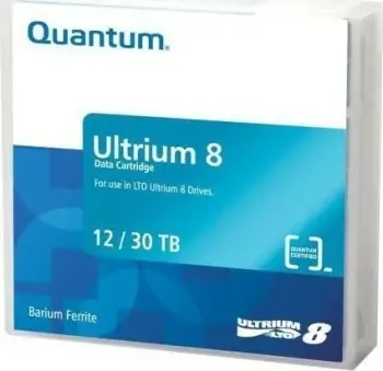 Kasetë e dhënash Quantum MR-L8MQN-01, LTO, 12 TB, 30 TB, e kuqe