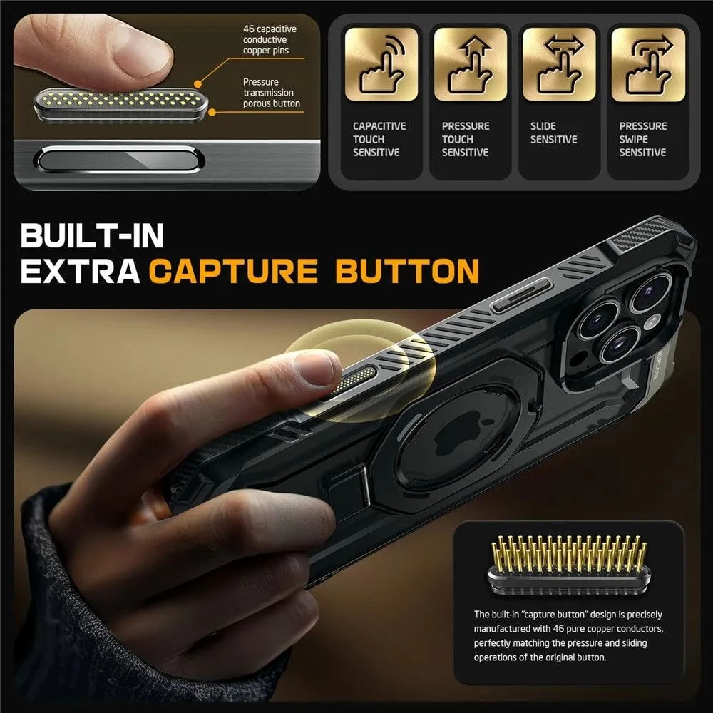 Mbështjellës Supcase UB Grip Mag me MagSafe për iPhone 16 Pro, i zi - 3