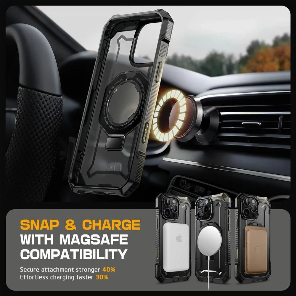 Mbështjellës Supcase UB Grip Mag me MagSafe për iPhone 16 Pro, i zi - 7