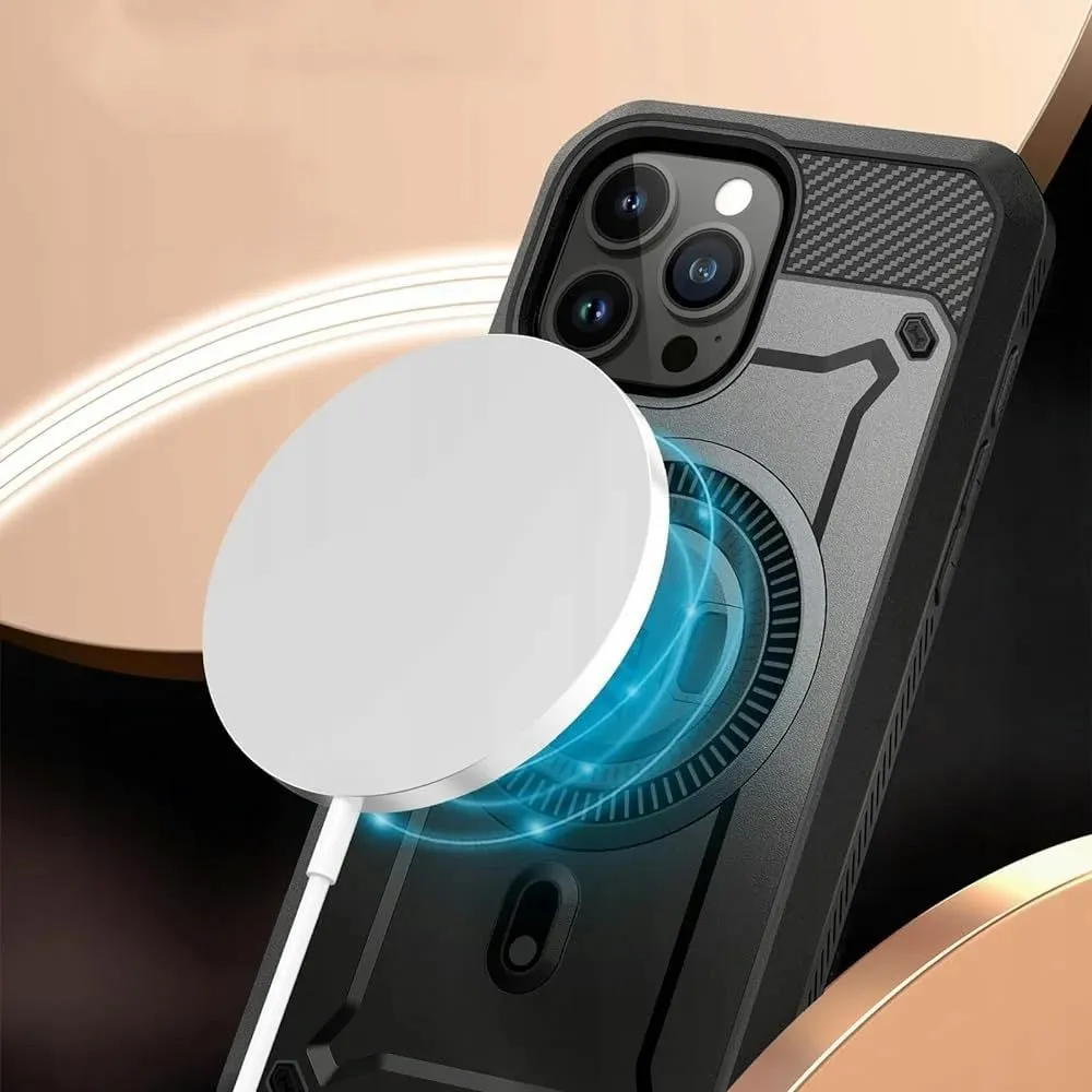 Mbështjellës Supcase Unicorn Beetle Pro Mag për iPhone 15 Pro, MagSafe, i zi - 2