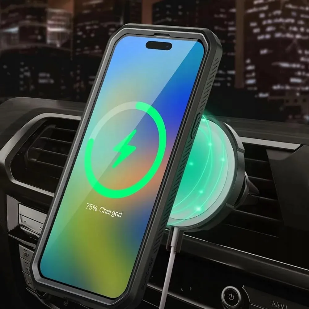 Mbështjellës Supcase Unicorn Beetle Pro Mag për iPhone 15 Pro, MagSafe, i zi - 5