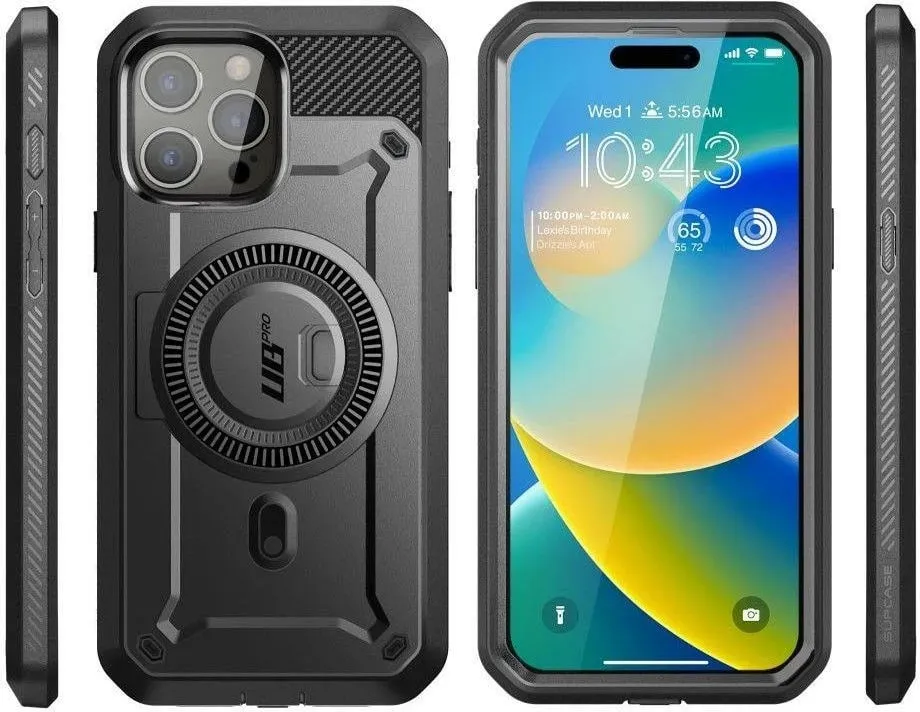 Mbështjellës Supcase Unicorn Beetle Pro Mag për iPhone 15 Pro, MagSafe, i zi - 7