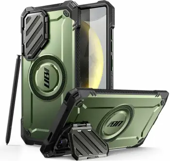 Mbështjellës Supcase Unicorn Beetle XT Mag për Samsung Galaxy S25 Ultra, Jeshil