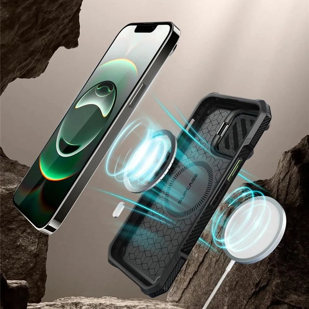 Mbështjellës Supcase Unicorn Beetle XT Mag për iPhone 16e, MagSafe, Jeshil - 4