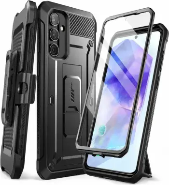 Mbështjellës Supcase Unicorn Beetle Pro për Samsung Galaxy A55 5G, i zi