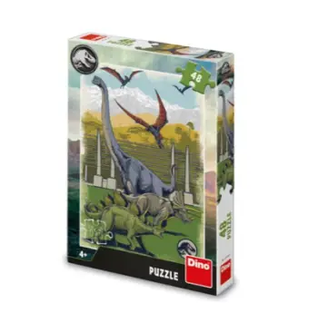 Puzzle Dino Jurassic World, 48 pjesë, 4+ vjeç