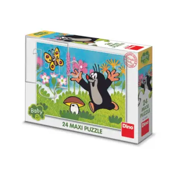 Puzzle Dino Mole and mushroom, 24 pjesë, 2+ vjeç