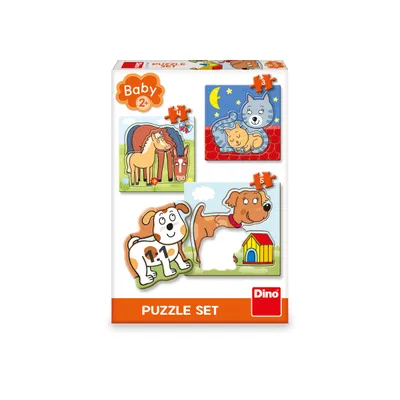 Puzzle Dino Animals, 2+ vjeç, 3-5 pjesë - 2