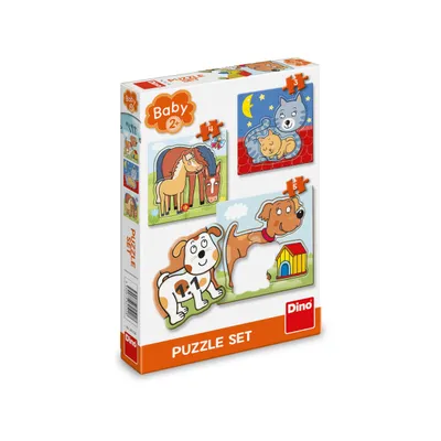 Puzzle Dino Animals, 2+ vjeç, 3-5 pjesë - 3