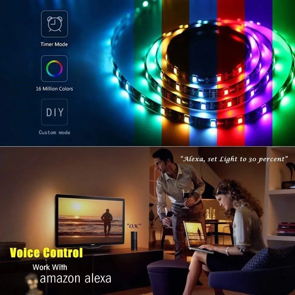 Shirit LED inteligjent WOOX, R5093, RGBW - 4