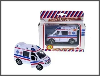 Ambulancë lodër Hipo SW-16-11A, 11cm, me dritë dhe zë, me tërheqje