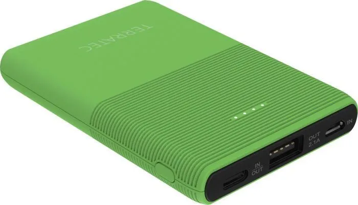 Powerbank TerraTec P50, 5000mAh, i gjelbër - 1
