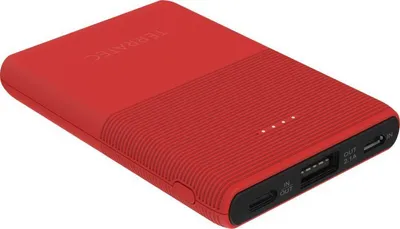 Power Bank TerraTec P50, 5000 mAh, i kuq - 1