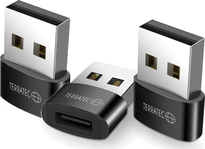 Përshtatës USB TerraTec C20, USB A në USB C, i zi - 1