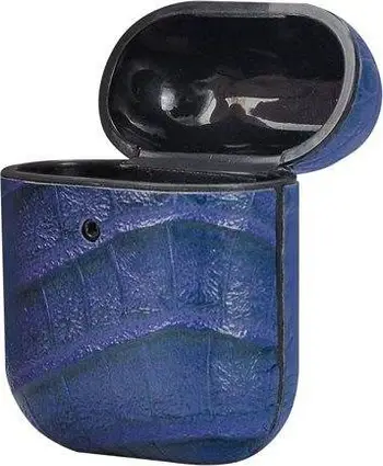 Kuti mbrojtëse TerraTec AirBox, për Apple AirPods, dizajn krokodili, blu