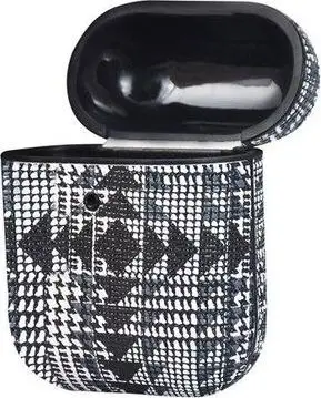 Kuti mbrojtëse TerraTec AirBox Fabric Grain 3 për AirPods, karikim pa tel, bardh e zi