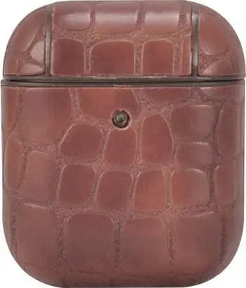 Kuti mbrojtëse TerraTec Protective Case AirBox, për Apple AirPods, model stone pattern, kafe