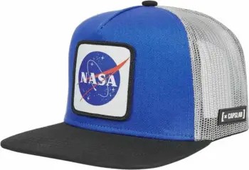 Kapuç Capslab Space Mission NASA Snapback CL NASA 1 US1, poliester, rrjetë ajrosëse, blu e zezë gri