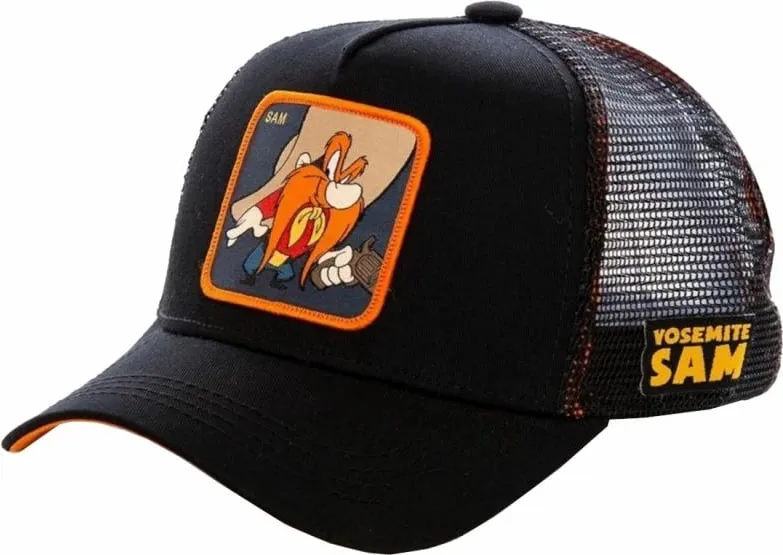 Kapelë Capslab Looney Tunes Yosemite Sam për meshkuj, e zezë - 1