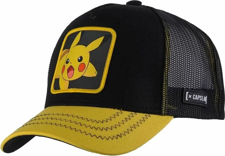 Kapelë Capslab Freegun Pokemon Pikachu për meshkuj, e zezë - 1