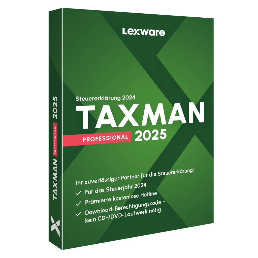 ESD Software Lexware TAXMAN Professional 2025 – 1 Device. 1 Year – ESD-DownloadESD - 1