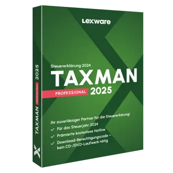 ESD Software Lexware TAXMAN Professional 2025 – 1 Device. 1 Year – ESD-DownloadESD