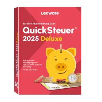 ESD Software Lexware QuickSteuer Deluxe 2025 – 1 Device. bis zu 5 Steuererklärungen – ESD-DownloadESD