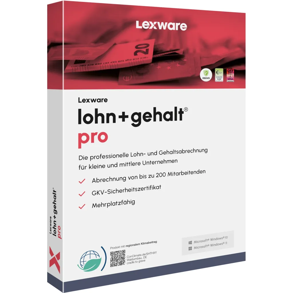 ESD Software Lexware Lohn+Gehalt Pro 2025 – 1 Device. ABO – ESD-Download - 1