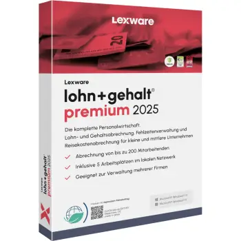 ESD Software Lexware Lohn+Gehalt Premium 2025 – 1 Device. 1 Year – ESD-DownloadESD