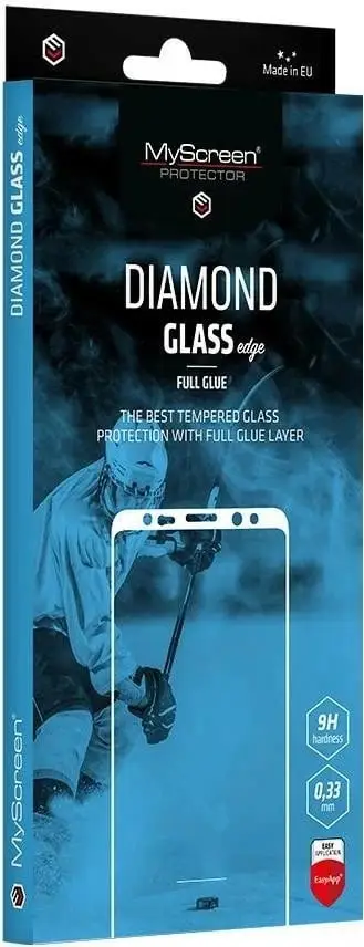 Qelq mbrojtës MyScreen Diamond Glass Edge Full Glue për Xiaomi Redmi Note 14 4G/5G, zi