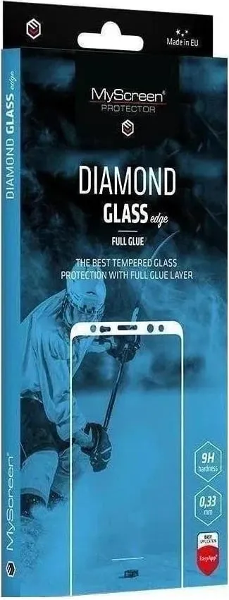 Xham mbrojtës MyScreen Diamond Glass Edge për Apple iPhone SE 4, ngjyrë e zezë - 1