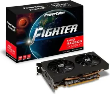 Kartelë grafike PowerColor AXRX 6500XT 4GBD6-DH/OC AMD Radeon RX 6500 XT 4 GB GDDR6