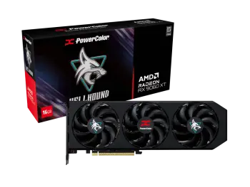 Kartelë grafike PowerColor RX 9060 XT Hellhound, 16 GB, GDDR6, e zezë