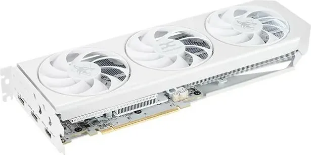 Kartelë grafike PowerColor RX 9060 XT Hellhound Spectral White OC 16GB GDDR6 e bardhë - 1