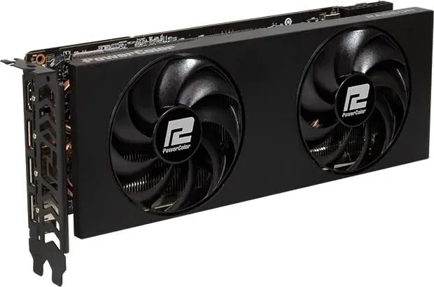 Kartelë grafike PowerColor RX 7700 XT 12G-P, 12 GB GDDR6, e zezë - 2