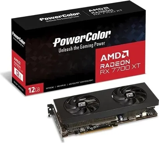 Kartelë grafike PowerColor RX 7700 XT 12G-P, 12 GB GDDR6, e zezë - 5