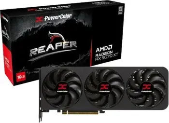 Kartelë grafike PowerColor Reaper RX9070 XT 16G-A, 16 GB, E zezë