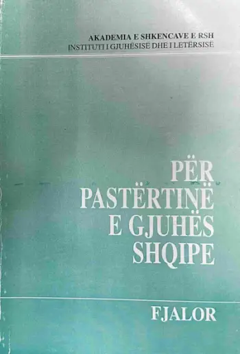 Per Pastertine E Gjuhes Shqipe - Grup Autoresh