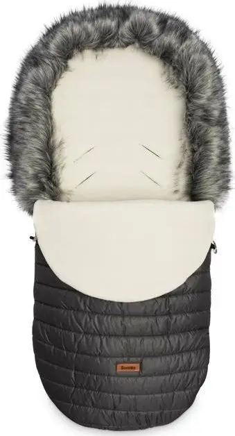Çantë gjumi Sensillo ELF POLAR FOOTMUFF, 100 x 46cm, e zezë