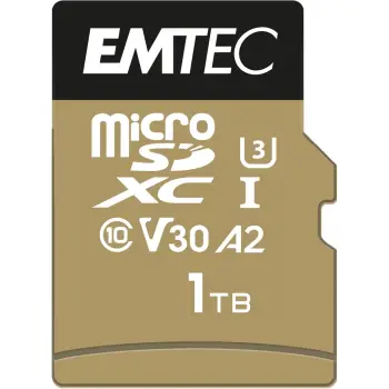 Kartelë memorie EMTEC ECMSDM1TXC10SP 1TB MicroSDXC Class 10 UHS-I kafe