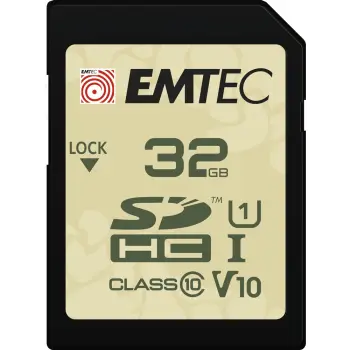 Kartelë memorie EMTEC SDHC 32GB, Class 10, UHS-I, V10, 90MB/s, Outdoor