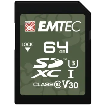 Kartelë memorie EMTEC SDHC 32GB, Class 10, UHS-I, V30, e gjelbër