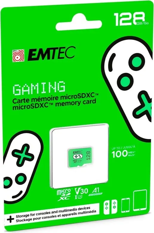 MicroSDXC EMTEC ECMSDM128GXCU3G 128GB UHS-I Class 3 V30, e gjelbër - 3